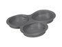 Kinvara Molde Freidora Aire Silicona 3 Compartimentos Gris 23x21.5x2 cm (Set de 24)