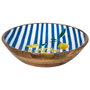 Home Deco Factory Ensaladera de Madera de Mango Azul Dolce Vita 33 cm