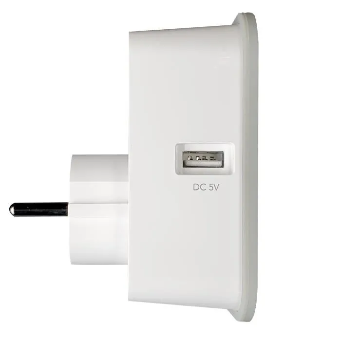 Konyks KON3770024338058 Toma Conectada Priska USB FR Wifi + Bt 16 A con 2 Tomas USB-A y Contador de Consumo Compatible con Alexa / Google Home