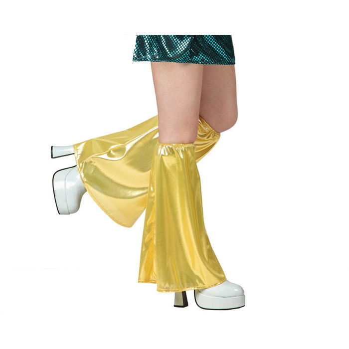 Calentador Disco Dorado para Fiestas de Carnaval - Accesorio Adulto
