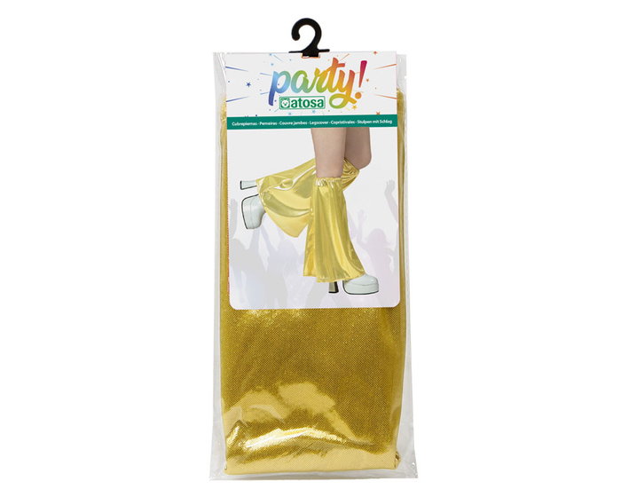 Calentador Disco Dorado para Fiestas de Carnaval - Accesorio Adulto