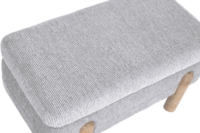 DKD Home Decor Set de 2 Piezas con Almacenaje Interior Gris Claro y Marrón