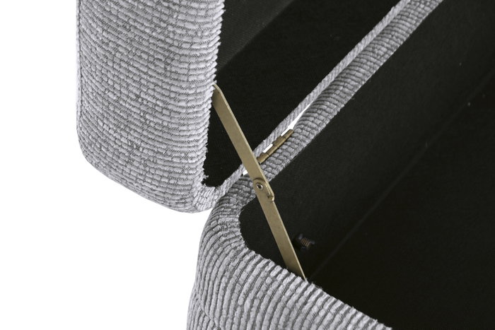 DKD Home Decor Set de 2 Piezas con Almacenaje Interior Gris Claro y Marrón