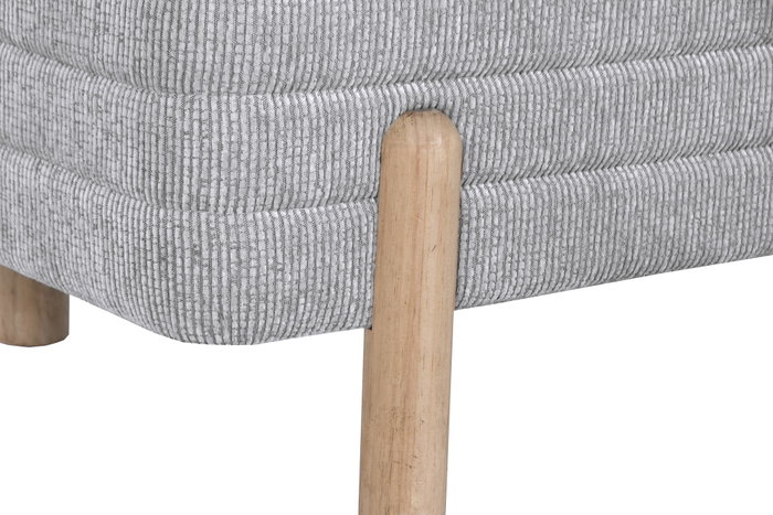 DKD Home Decor Set de 2 Piezas con Almacenaje Interior Gris Claro y Marrón