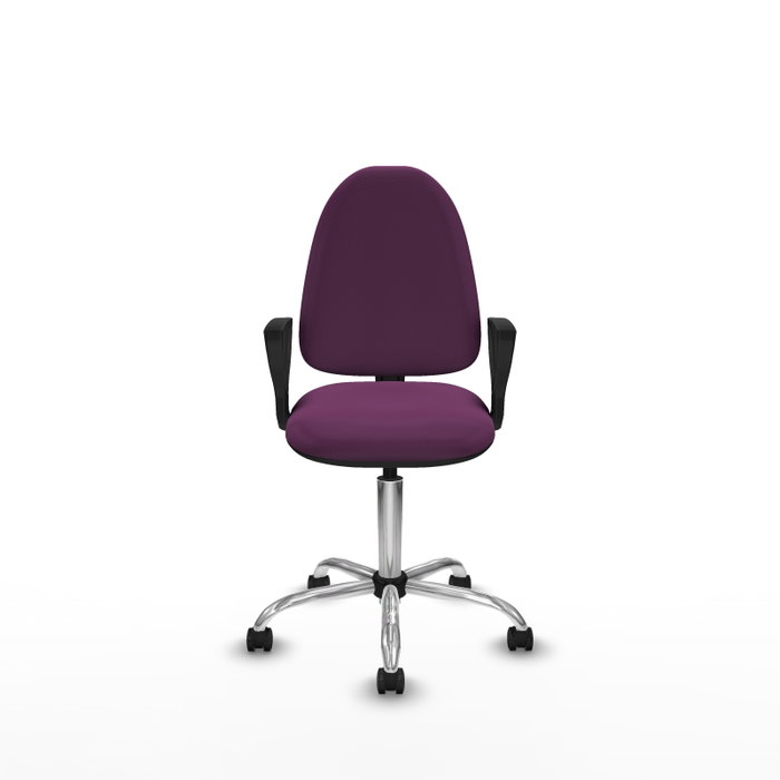 PIQUERAS Y CRESPO Silla de oficina Aýna Morada con mecanismo de doble maneta PIQUERAS Y CRESPO Silla de oficina Aýna Morada con mecanismo de doble maneta