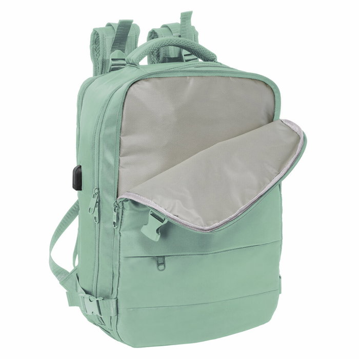 Safta Mochila Viaje Cabina Portátil 15,6'' Verde Pastel
