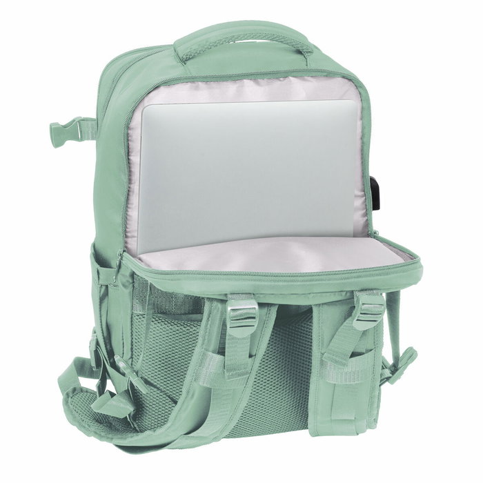 Safta Mochila Viaje Cabina Portátil 15,6'' Verde Pastel