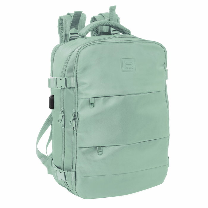 Safta Mochila Viaje Cabina Portátil 15,6'' Verde Pastel