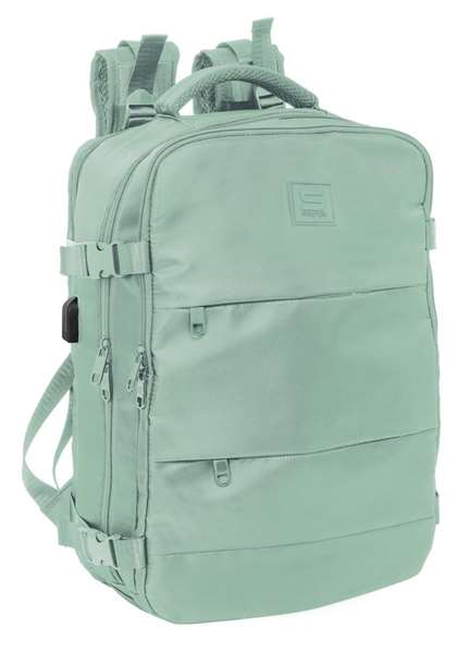 Safta Mochila Viaje Cabina Portátil 15,6'' Verde Pastel 29x44x19 Cm