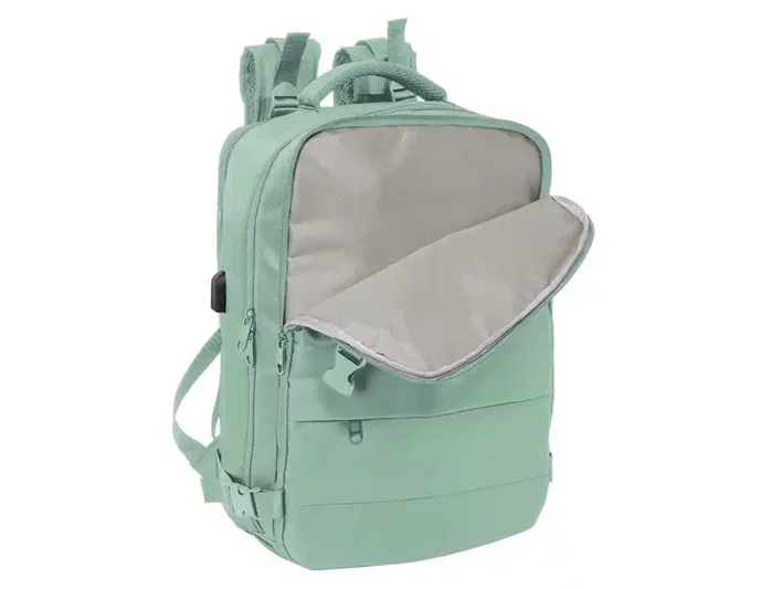 Safta Mochila Viaje Cabina Portátil 15,6'' Verde Pastel