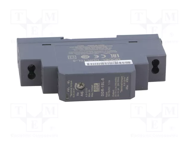 MEAN WELL DDR-15L-5 Convertidor DC/DC 15W 5VDC 3A