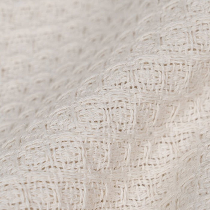 Ixia Plaid Panal Crema Algodón 180 x 260 cm