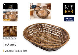 My Bar Cesta Pan Oval PP Reforzada 28.5 cm (18 Unidades)