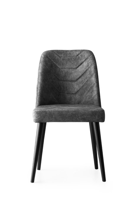 Hanah Home Juego de Sillas Dallas 527 V2 (2 Piezas) Terciopelo Antracita