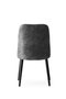 Hanah Home Juego de Sillas Dallas 527 V2 (2 Piezas) Terciopelo Antracita
