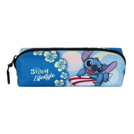 Karactermania Portatodo Lifestyle Stitch Disney Estuche de Material Resistente Ripstop Repelente a Líquidos 8x21x5,5cm