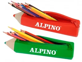 Alpino Estuche Portatodo Forma Lápiz Soft con 12 Lápices de Colores