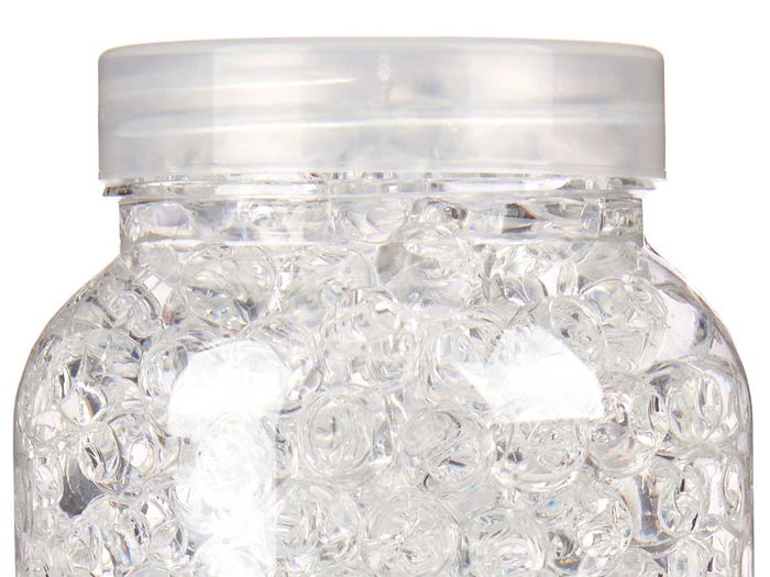 Giftdecor Bote de Gel Pequeño Transparente de 500g con Bolas de 2cm, Dimensiones 7 x 17.5 x 7 cm (Set de 24)