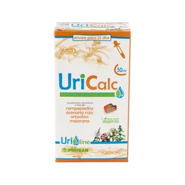 PINISAN Uricalc Gotas con Rompepiedra, Arenaria, Ortosifón y Mejorana para Apoyo Urinario 50 Ml