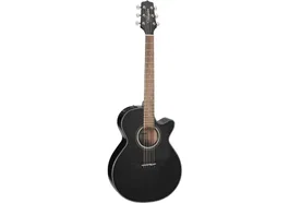 Takamine Guitarra Gf30 Folk Cutaway Electrónica/Acústica Negra - Modelo E/A