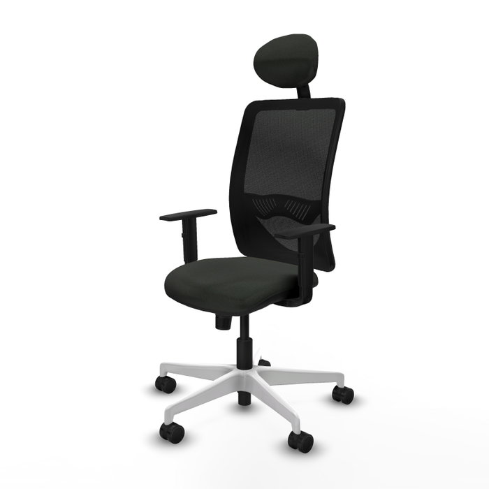 PIQUERAS Y CRESPO Silla de oficina Zulema con mecanismo Sincro y cabecero fijo, Negro PIQUERAS Y CRESPO Silla de oficina Zulema con mecanismo Sincro y cabecero fijo, Negro