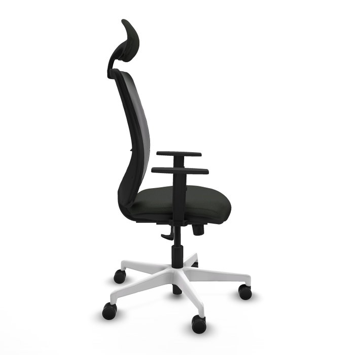 PIQUERAS Y CRESPO Silla de oficina Zulema con mecanismo Sincro y cabecero fijo, Negro PIQUERAS Y CRESPO Silla de oficina Zulema con mecanismo Sincro y cabecero fijo, Negro