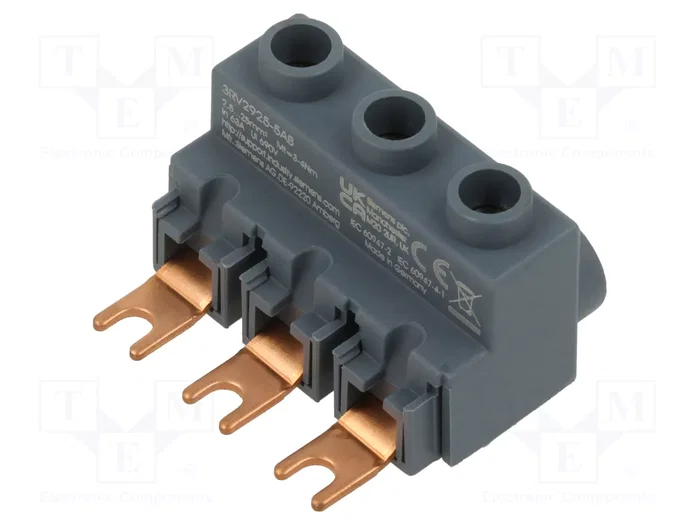 Siemens 3RV29255AB Borna de alimentación trifásica para conexión superior S00/S0