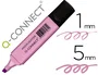 Q-connect Rotulador Fluorescente Pastel Violeta Punta Biselada 1-5mm