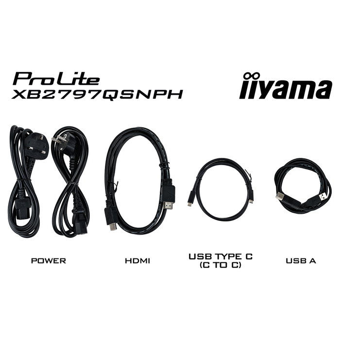 Iiyama ProLite XB2797QSNPH-B1 Monitor 27 pulg. Quad HD con Cámara y USB-C