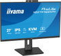 Iiyama ProLite XB2797QSNPH-B1 Monitor 27" QHD IPS Cámara 5MP Micrófono USB-C KVM Ajustable Altura 15cm Negro