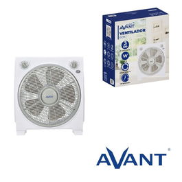 AVANT Box Ventilador de 30 cm de Pie con Motor 40W Silencioso para Hogar u Oficina