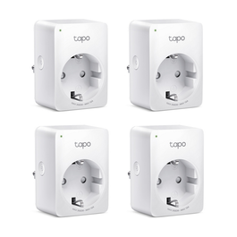 TP-Link Tapo P110 Enchufe Inteligente Wi-Fi con APP y Monitorización de Energía, Blanco, Pack de 4