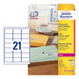 AVERY Zweckform Etiquetas de dirección de película 63,5 x 38,1 mm