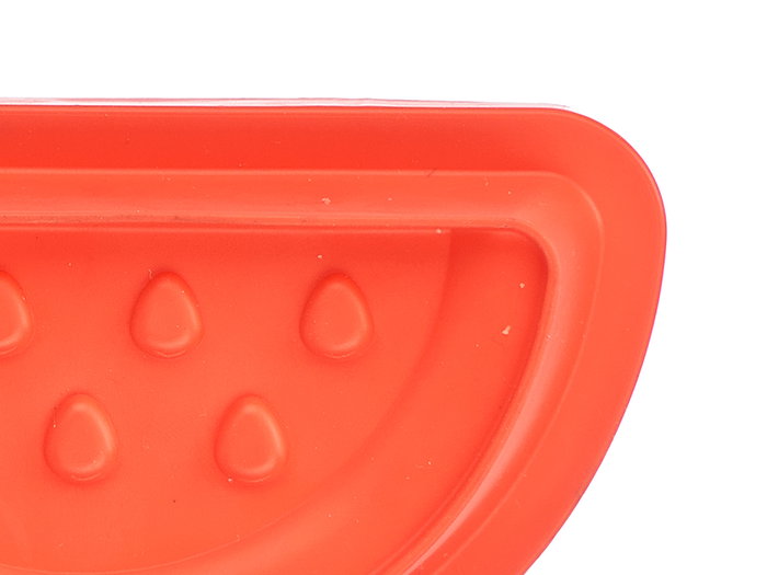 Leknes Molde para Helado de Sandia 100ML con Forma de Sandia, Plastico Rojo, Dimensiones 15x3.2x7.5cm (Set de 24)