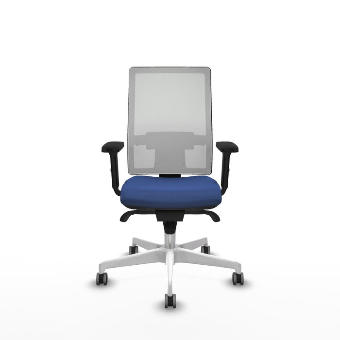 PIQUERAS Y CRESPO Silla de oficina Horna con Mecanismo Sincro Azul Marino y Blanco PIQUERAS Y CRESPO Silla de oficina Horna con Mecanismo Sincro Azul Marino y Blanco