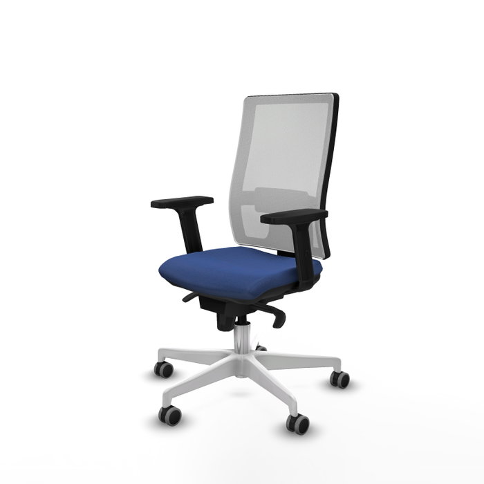 PIQUERAS Y CRESPO Silla de oficina Horna con Mecanismo Sincro Azul Marino y Blanco PIQUERAS Y CRESPO Silla de oficina Horna con Mecanismo Sincro Azul Marino y Blanco