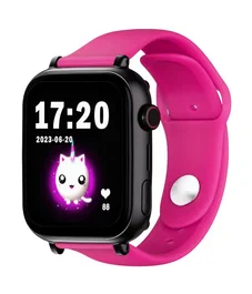 Savefamily Smartwatch Savefamily Plus con GPS y llamadas, negro con correa silicona lollipop fusia