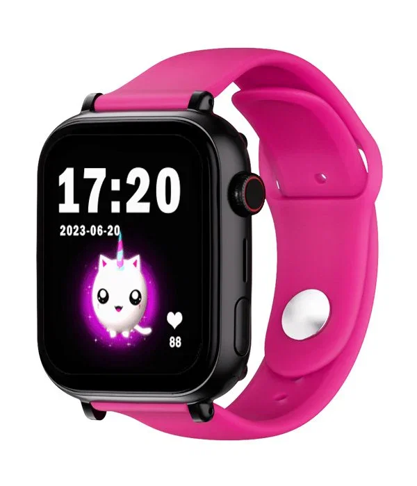 Savefamily Smartwatch Savefamily Plus con GPS y llamadas, negro con correa silicona lollipop fusia Savefamily Smartwatch Savefamily Plus con GPS y llamadas, negro con correa silicona lollipop fusia