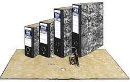 UNIPAPEL Caja de 12 Archivadores de Palanca Novoclas Negro Formato Cuarto