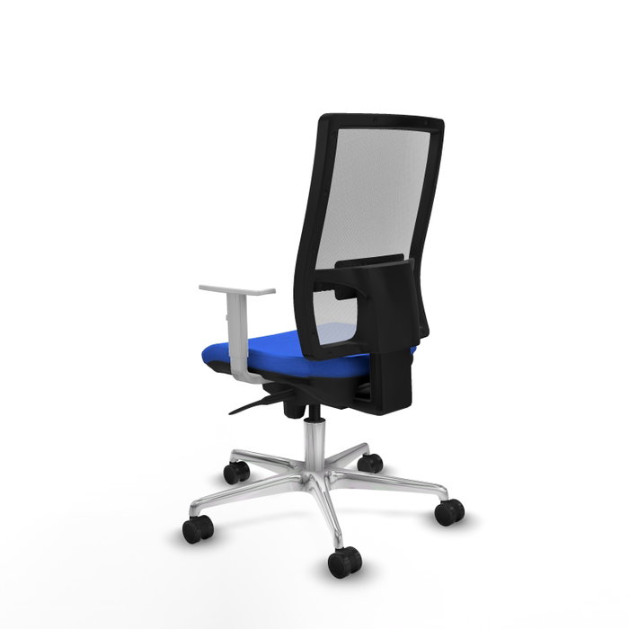 PIQUERAS Y CRESPO Silla de oficina Horna Azul y Blanco con Mecanismo Sincro PIQUERAS Y CRESPO Silla de oficina Horna Azul y Blanco con Mecanismo Sincro