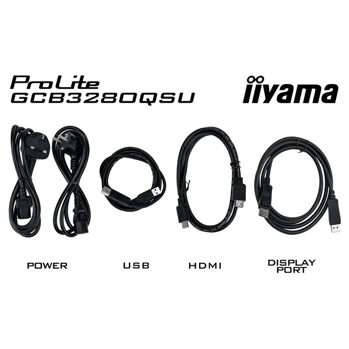iiyama G-MASTER GCB3280QSU-B2 Monitor Curvo 31.5 Pulgadas Dual QHD 180 Hz Negro iiyama G-MASTER GCB3280QSU-B2 Monitor Curvo 31.5 Pulgadas Dual QHD 180 Hz Negro