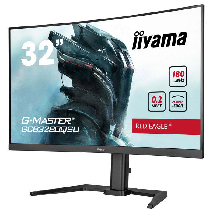 iiyama G-MASTER GCB3280QSU-B2 Monitor Curvo 31.5 Pulgadas Dual QHD 180 Hz Negro iiyama G-MASTER GCB3280QSU-B2 Monitor Curvo 31.5 Pulgadas Dual QHD 180 Hz Negro