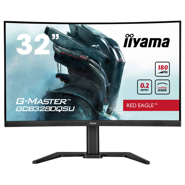 iiyama G-MASTER GCB3280QSU-B2 Monitor Curvo 31.5 Pulgadas Dual QHD 180 Hz Negro iiyama G-MASTER GCB3280QSU-B2 Monitor Curvo 31.5 Pulgadas Dual QHD 180 Hz Negro