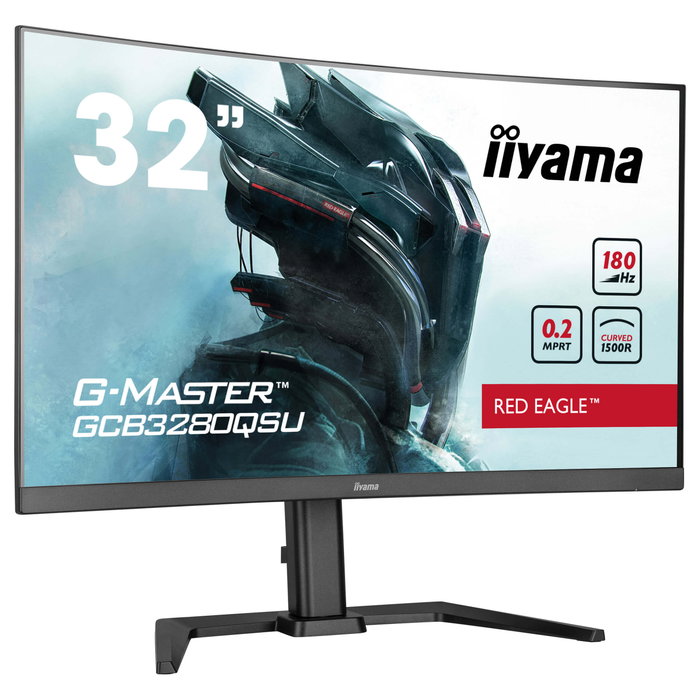iiyama G-MASTER GCB3280QSU-B2 Monitor Curvo 31.5 Pulgadas Dual QHD 180 Hz Negro iiyama G-MASTER GCB3280QSU-B2 Monitor Curvo 31.5 Pulgadas Dual QHD 180 Hz Negro