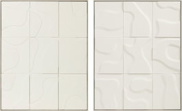 DKD Home Decor Cuadro Lienzo Pino 80x4,5x100 Abstracto (Pack de 2)