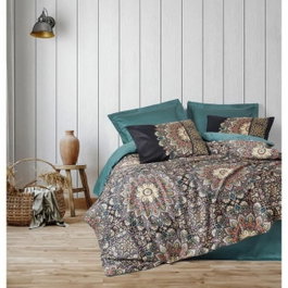 Essence Juego de cama 1 funda nórdica 220x240 cm + 2 fundas de almohada 60x60 cm - 100% algodón satén