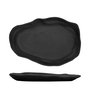 Summa Oyster Grafito Plato Llano Abstr 30x22cm (Set de 6)