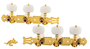 Admira Clavijero Modelo 020V1 Dorado de lujo con lira