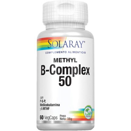 SOLARAY Methyl B-Complex 50 (coenzima) 60 cápsulas vegetales SOLARAY Methyl B-Complex 50 (coenzima) 60 cápsulas vegetales