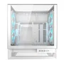 Cougar CGR-2WA3W-RGB Caja Omnyx Midi Tower Gaming para PC, Blanco, con Ventana Lateral RGB y 2 Ventiladores ARGB 160mm, Compatible con ATX, micro-ATX, Mini-ITX